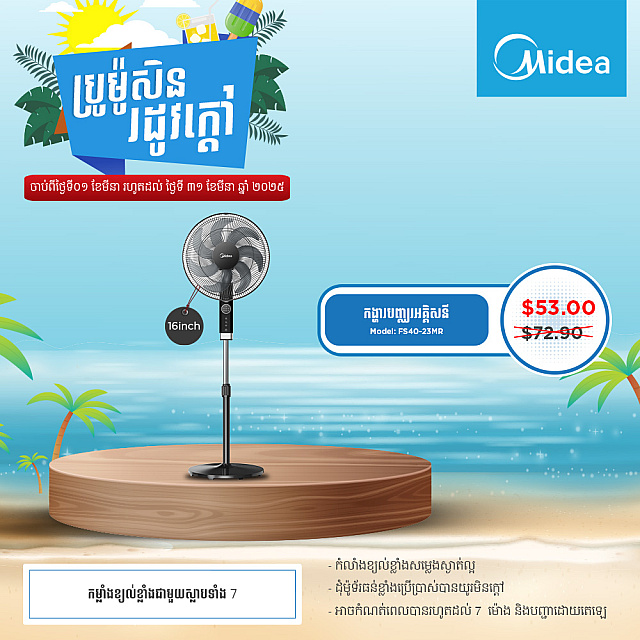 Midea Electric Fan (16) 